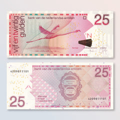 Netherlands Antilles 25 Gulden, 2016, B226i, P29i, UNC - Robert's World Money - World Banknotes