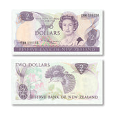New Zealand 2 Dollars, 1985, B117b, P170b, UNC