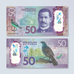 New Zealand 50 Dollars, 2018, B140b, P194, UNC