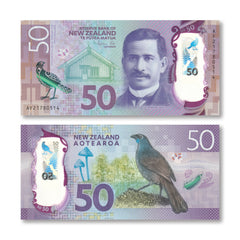 New Zealand 50 Dollars, 2021, B140c, P194, UNC
