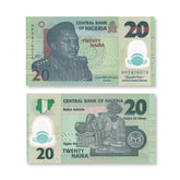 Nigeria 20 Naira, 2021, B232w, P34, UNC