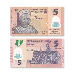 Nigeria 5 Naira, 2017, B234i, P38h, UNC