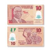 Nigeria 10 Naira, 2021, B235q, P39, UNC