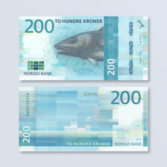 Norway 200 Kroner, 2016, P55, UNC