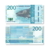 Norway 200 Kroner, 2016, P55, UNC