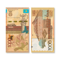 Kazakhstan 1000 Tenge, 2014, B148a, P45b, UNC - Robert's World Money - World Banknotes