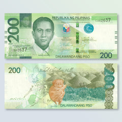 Philippines 200 Piso, 2020, Last 200 Denomination Issued, B1092a, UNC