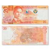 Philippines 20 Piso, 2022, New Bank Seal, B1096a, UNC