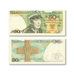 Poland 50 Zlotych, 1988, B834e, P142c, UNC