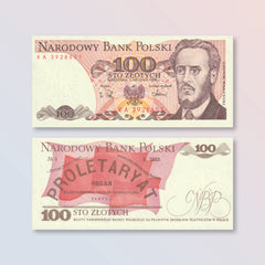 Poland 100 Zlotych, 1988, B835f, P143e, UNC