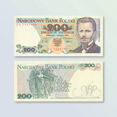 Poland 200 Zlotych, 1988, B836e, P144c, UNC