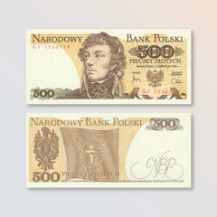 Poland 500 Zlotych, 1982, B837d, P145d, UNC