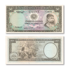 Portuguese Guinea 50 Escudos, 1971, B145c, P44a, UNC