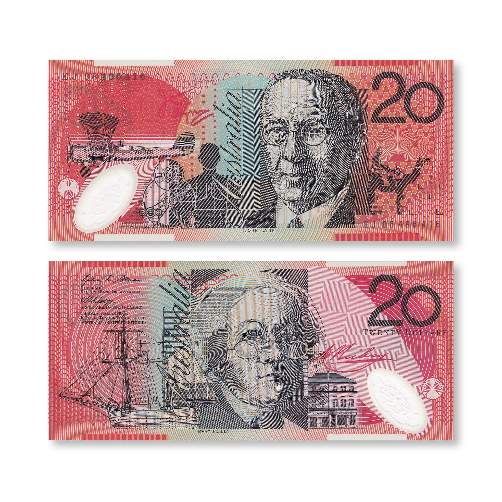 Australia 20 Dollars, 2008, B227f, P59f, UNC - Robert's World Money - World Banknotes