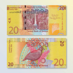 Samoa 20 Tālā, 2017, B115c, P40c, IBNS Banknote of the Year 2008, UNC - Robert's World Money - World Banknotes