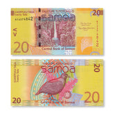 Samoa 20 Tālā, 2017, B115c, P40c, IBNS Banknote of the Year 2008, UNC - Robert's World Money - World Banknotes