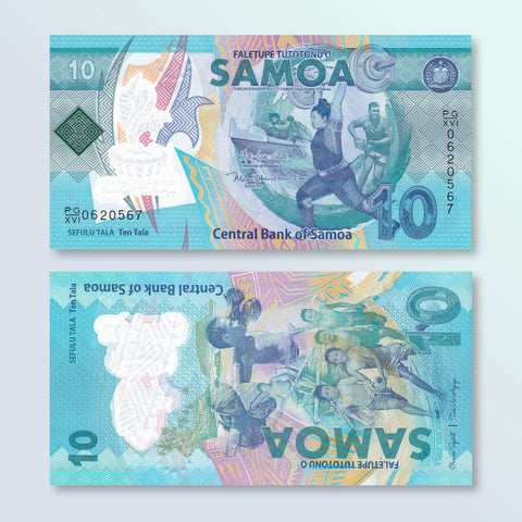 Samoa 10 Tālā, 2019, B121a, UNC - Robert's World Money - World Banknotes