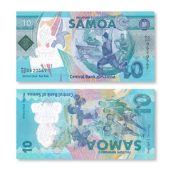 Samoa 10 Tālā, 2019, B121a, UNC - Robert's World Money - World Banknotes