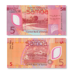 Samoa 5 Tālā, 2023, Polymer, B123a, UNC
