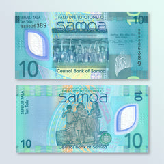 Samoa 10 Tālā, 2024, Polymer, B124a, UNC