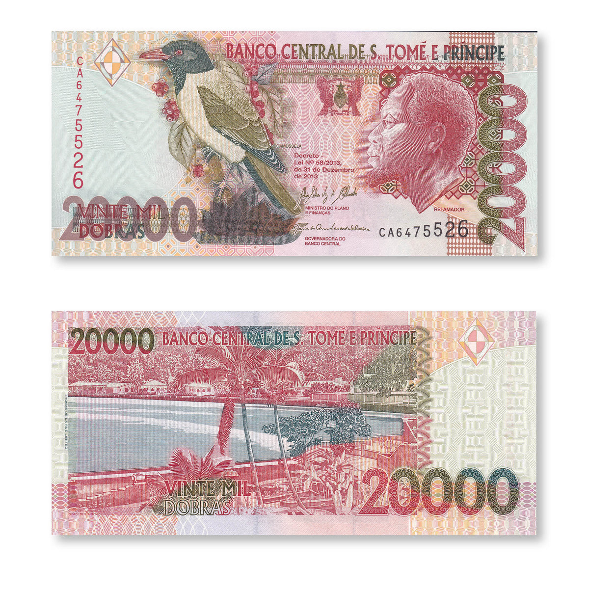 São Tomé & Príncipe 20000 Dobras, 2013, B305e, P67e, UNC - Robert's World Money - World Banknotes