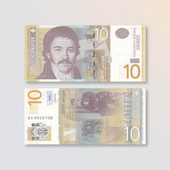 Serbia 10 Dinars, 2013, B414b, P54b, UNC