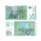 Serbia 20 Dinars, 2013, B415b, P55b, UNC