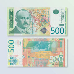 Serbia 500 Dinars, 2012, B419b, P59b, UNC