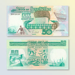 Seychelles 50 Rupees, 1989, B407a, P34, UNC