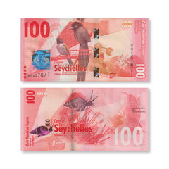 Seychelles 100 Rupees, 2016, B421a, P50, UNC