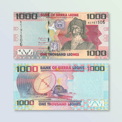 Sierra Leone 1000 Leones, 2021, B125f, P30, UNC - Robert's World Money - World Banknotes
