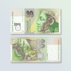 Slovakia 20 Koruna, 2000 Commemorative, B414a, P34, UNC