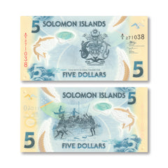 Solomon Islands 5 Dollars, 2022, B221b, UNC