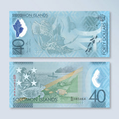 Solomon Islands 40 Dollars, 2018, 40th Independence, B226a, P37, UNC