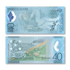 Solomon Islands 40 Dollars, 2018, 40th Independence, B226a, P37, UNC
