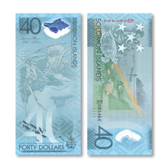 Solomon Islands 40 Dollars, 2018, 40th Independence, B226a, P37, UNC