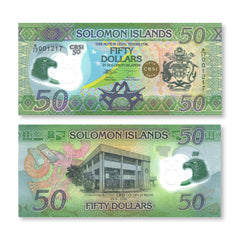 Solomon Islands 50 Dollars, 2026, CBSI 50-Year Commemorative, B230a, UNC