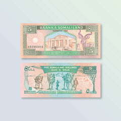 Somaliland 5 Shillings, 1994, B101a, P1a, UNC