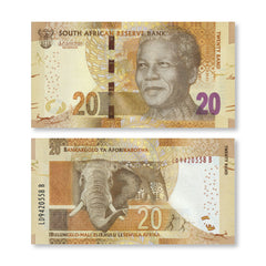 South Africa 20 Rand, 2015, B768b, P139b, UNC - Robert's World Money - World Banknotes