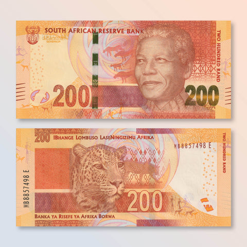 South Africa 200 Rand, 2015, B771b, P142b, UNC - Robert's World Money - World Banknotes