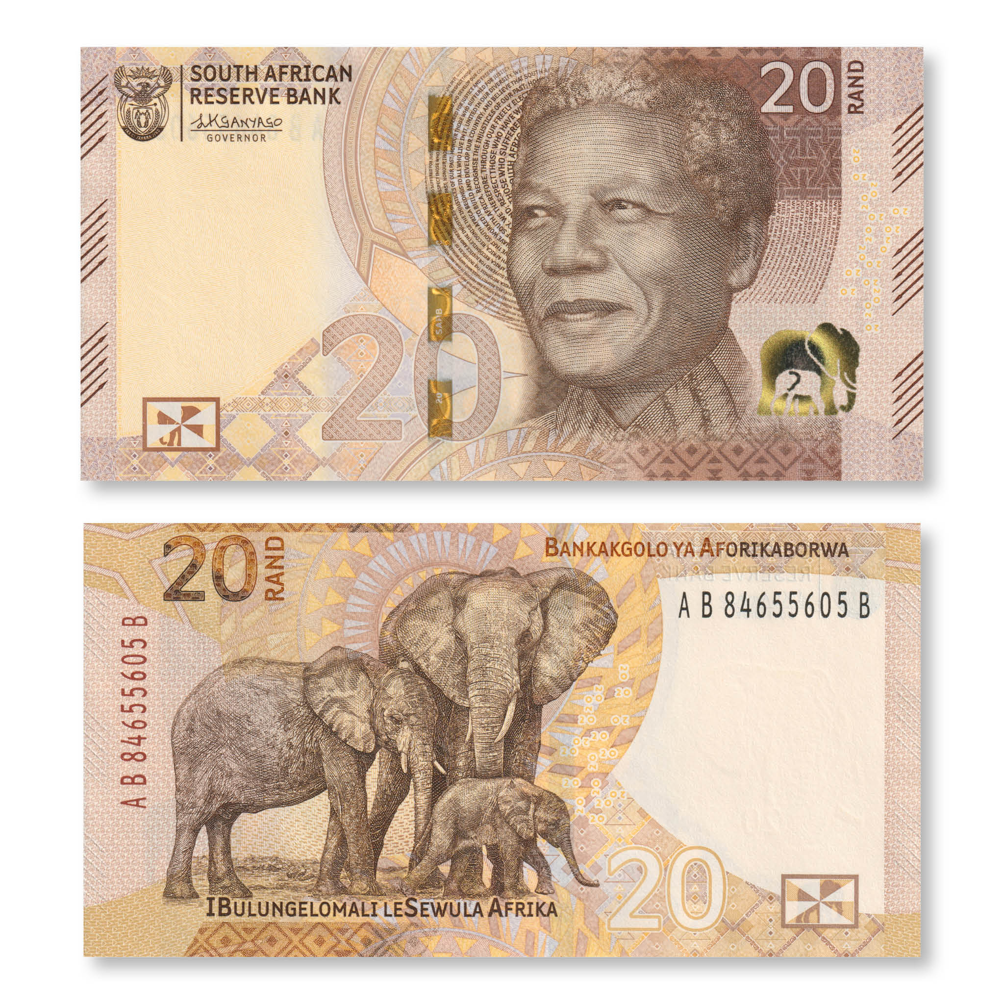 South Africa 20 Rand, 2023, B778a, UNC - Robert's World Money - World Banknotes