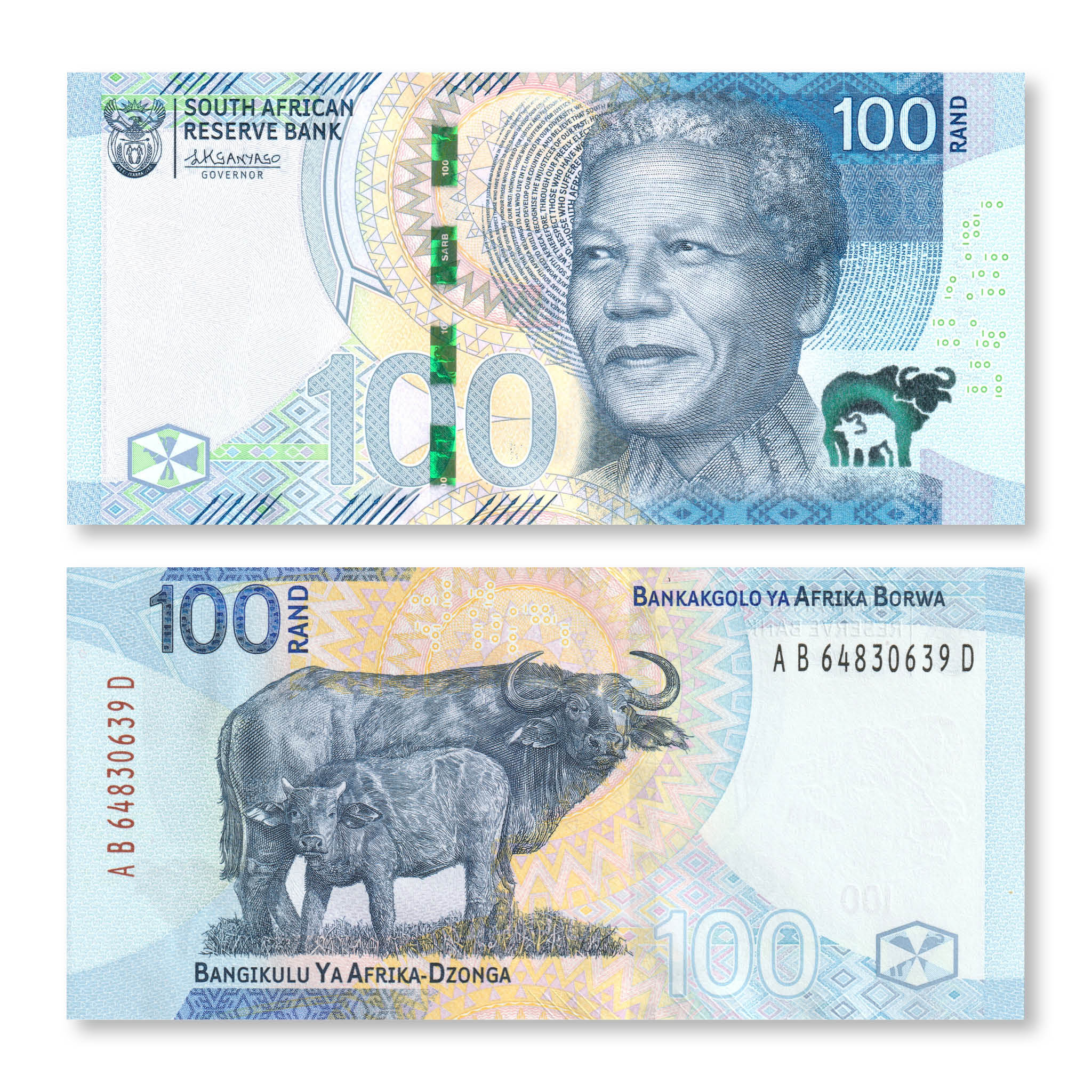 South Africa 100 Rand, 2023, B780a, UNC - Robert's World Money - World Banknotes