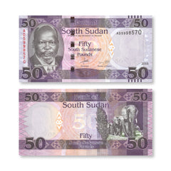 South Sudan 50 Pounds, 2015, B114a, P14a, UNC