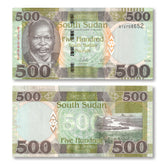 South Sudan 500 "South Sudan" Pounds, 2024, B120a, UNC