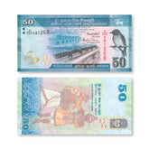 Sri Lanka 50 Rupees, 2017, B124d, P124, UNC