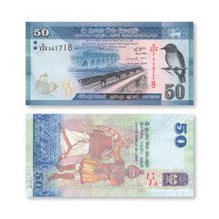 Sri Lanka 50 Rupees, 2022, B124h, P124, UNC