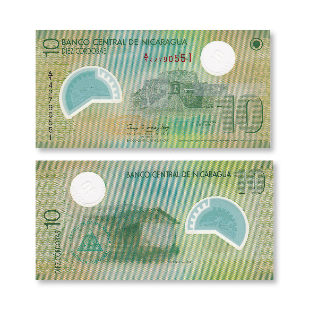Nicaragua 10 Córdobas, 2007, B497b, P201b, UNC - Robert's World Money - World Banknotes