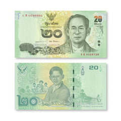 Thailand Full Set: 2016 (2017) Commemorative, B188–B192, P130–P134, UNC - Robert's World Money - World Banknotes