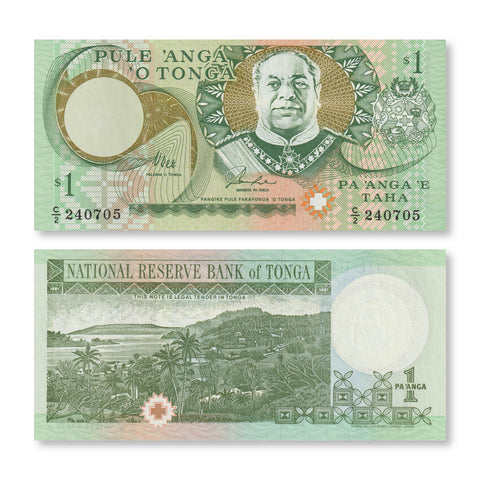 Tonga 1 Pa'anga, 1995, B206a, P31a, UNC - Robert's World Money - World Banknotes