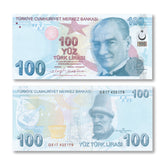 Türkiye 100 Lira, 2009 (2022), B304e, P226, UNC